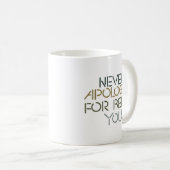 Mug Confiance Simple Design Gras Moderne Gradient (Devant droit)