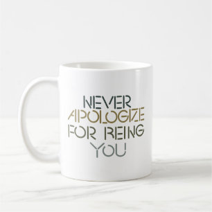 Mug Confiance Simple Design Gras Moderne Gradient