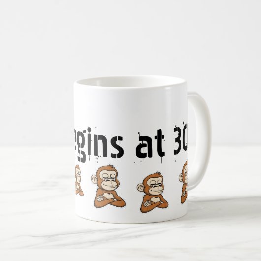 Mug Confident Monkey  Classic Mug, 11 oz (Devant droit)