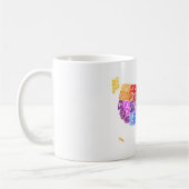 Mug Configuration de texte de typographie des (Gauche)