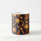 Mug Confleurs modernes élégants Jaune Orange gris fonc (Centre)