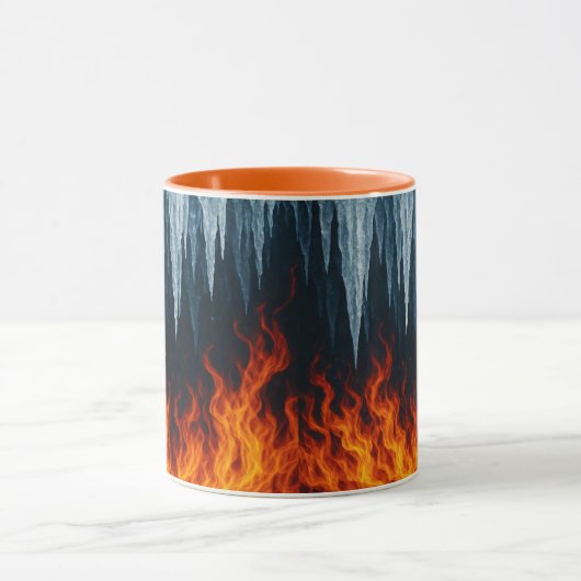 Mug Conflit de feu et de glace - Contraste élémentaire (Centre)