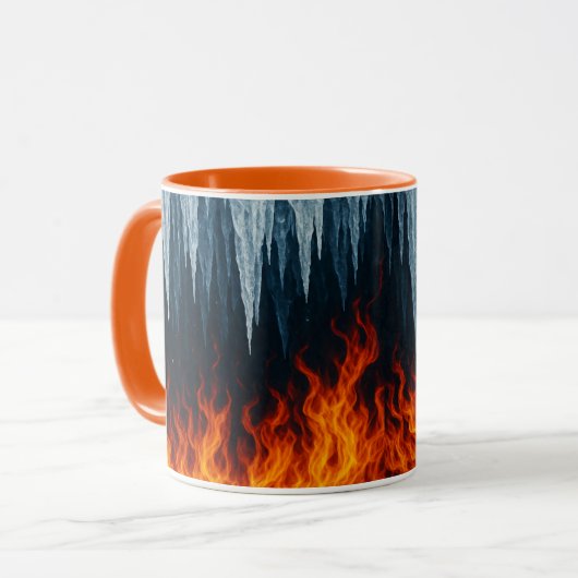 Mug Conflit de feu et de glace - Contraste élémentaire (Devant gauche)