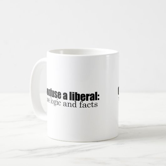 Mug Confondez un libéral (Devant gauche)