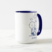 Mug Confort et sécurité | Charlie & Snoopy Hug (Devant droit)