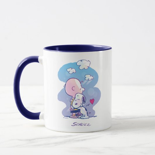 Mug Confort et sécurité | Charlie & Snoopy Hug (Gauche)
