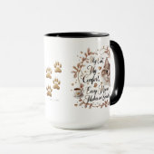 Mug Confort pour chat et café - Vibes d'automne | (Devant droit)