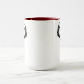 Mug Confortable et chaleureux | Monogramme de cerfs de (Centre)