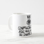 Mug Confucius athée (Devant gauche)