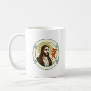 Mug Confus Jésus Tendance de danse virale Silhouette V