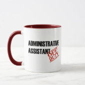 Mug Congé d'aide d'Admin (Gauche)
