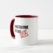 Mug Congé d'aide d'Admin (Devant gauche)