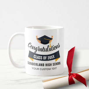 Mug Congrats de fin d'études Classe de 20XX École sur