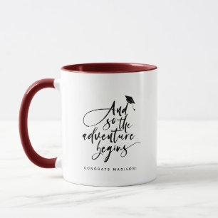 Mug Congrats de Script de Graduation Moderne Citation 