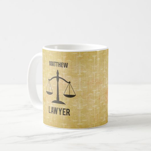 Mug Congrats d'études de droit Échelle de la justice (Devant gauche)