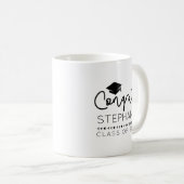 Mug Congrats Modernes Grad Graduation Cap Café (Devant droit)