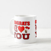 Mug Congrats nous vous aimons (Devant gauche)