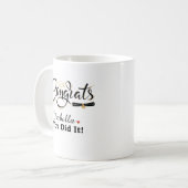 Mug Congrats You Did It Graduate Custom Name Coffee Mu (Devant gauche)