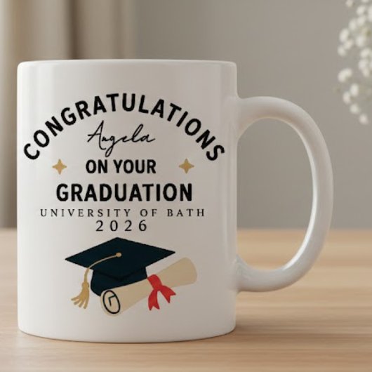 Mug Congratulations Graduation Name University Year 