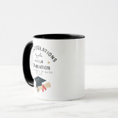 Mug Congratulations Graduation Name University Year  (Devant gauche)