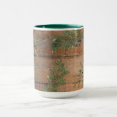 Mug Conifères rustiques de Noël en bois de pin (Centre)