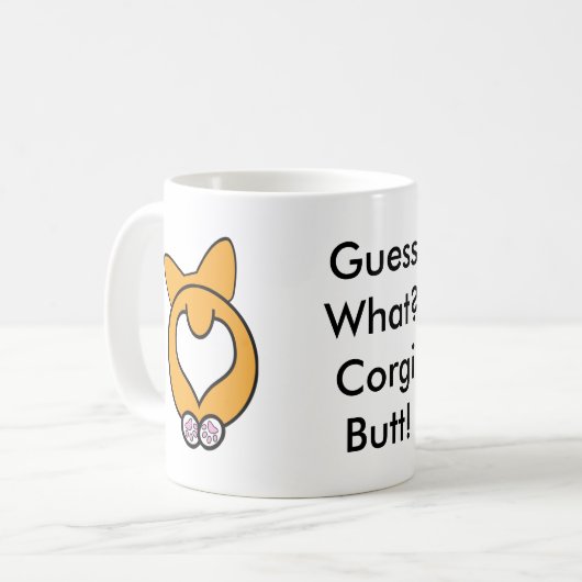 Mug Conjecture ce qui ? Bout de corgi ! (Devant gauche)