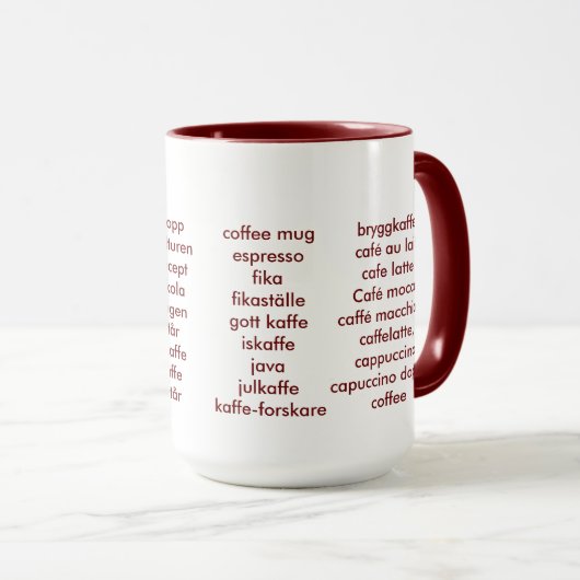 Mug Connaisseur de café (Devant droit)