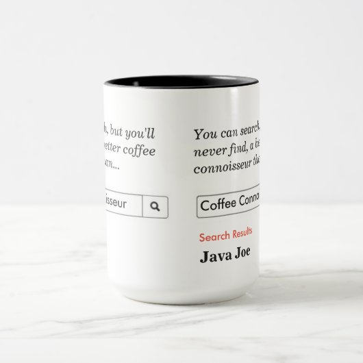 Mug Connaisseur du café (Centre)