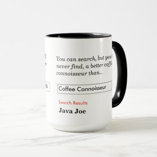 Mug Connaisseur du café (Devant droit)