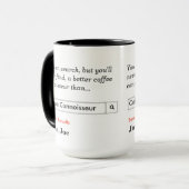 Mug Connaisseur du café (Devant gauche)