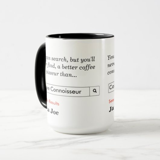 Mug Connaisseur du café (Devant gauche)