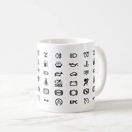Mug Connaissez vos panneaux d'avertissement (Devant droit)
