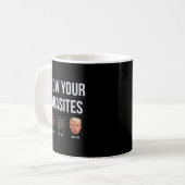 Mug Connaissez vos parasites vider le président Trump (Devant gauche)