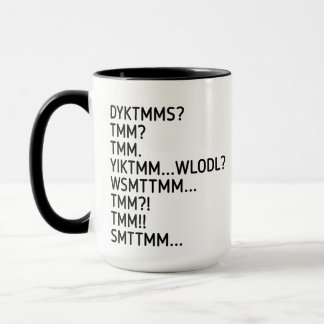 Mug Connaissez-vous l'homme au muffin mug, DYKTMM, hom