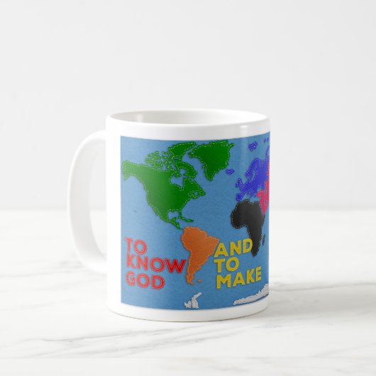 Mug Connaître Dieu et le faire connaître Monde Felté (Devant gauche)