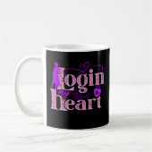 Mug Connectez-vous à mon coeur. Saint Valentin.Mug (Gauche)