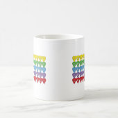 Mug Connecticut Rainbow Heart Motif (Centre)