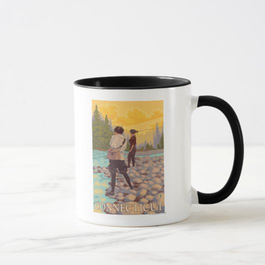 Mug ConnecticutFemmes Voler La Pêche (Droite)