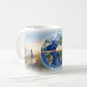 Mug Connexion Mondiale à travers les chemins de mo (Devant gauche)