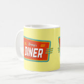 Mug Connexion Retro Diner personnalisée (Devant gauche)