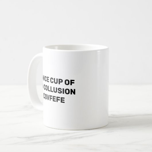 Mug Connivence Covfefe de la Russie d'atout (Devant gauche)
