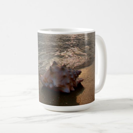 Mug Conque Shell à la plage | St Augustine, la Floride (Devant droit)