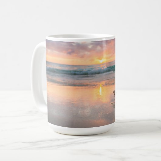 Mug Conque Shell sur la plage | Jamaïque (Devant gauche)