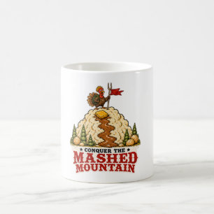 Mug Conquérir la montagne de purée de dinde de Thanksg