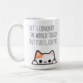 Mug "Conquérons le monde aujourd'hui ! Mais tout d'abo (Gauche)