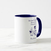 Mug Consacré à la syntaxe appropriée et à la conceptio (Devant droit)