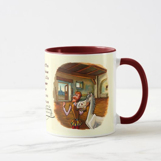 Mug Consacré à Rocinante, cheval de DON DON QUICHOTTE (Droite)