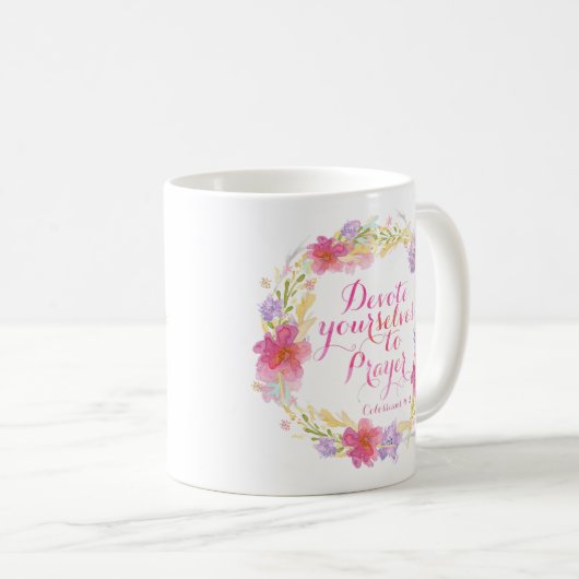 Mug Consacrez-Vous À La Prière (Devant droit)