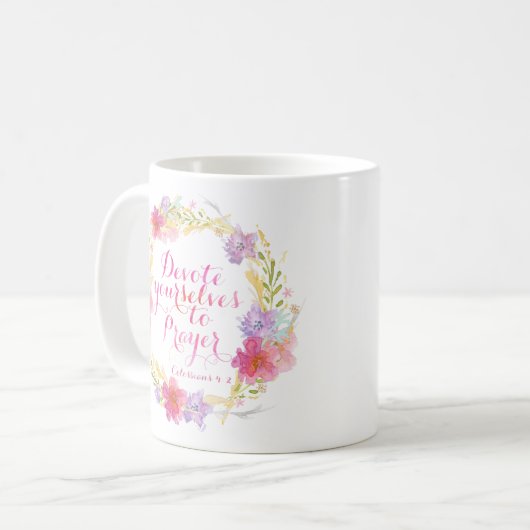 Mug Consacrez-Vous À La Prière (Devant gauche)