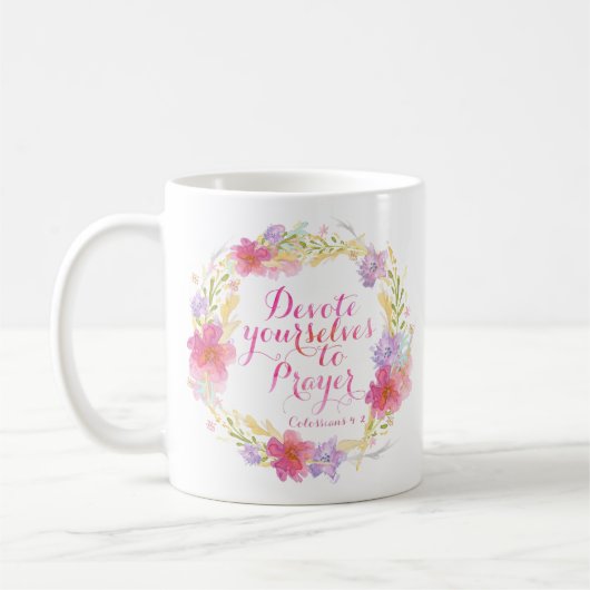 Mug Consacrez-Vous À La Prière (Gauche)